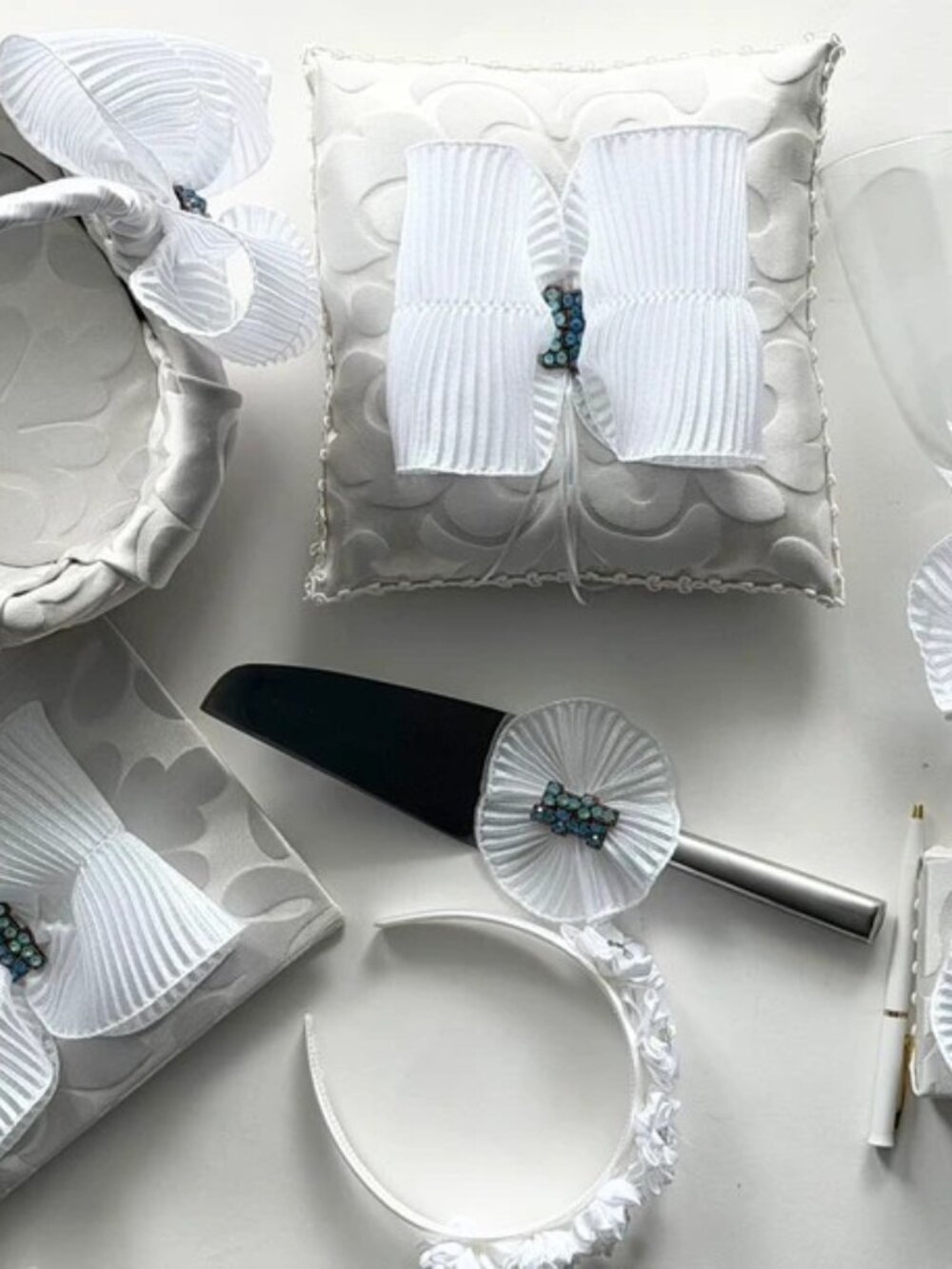 White Satin Wedding Bundle